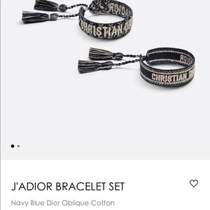 J'ADIOR BRACELET SET
Navy Blue Dior Oblique Cotton